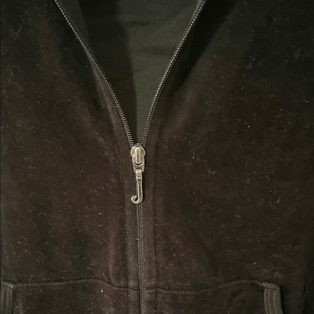 Juicy Couture Black Velour Women's Jacket - Picture 4 of 4